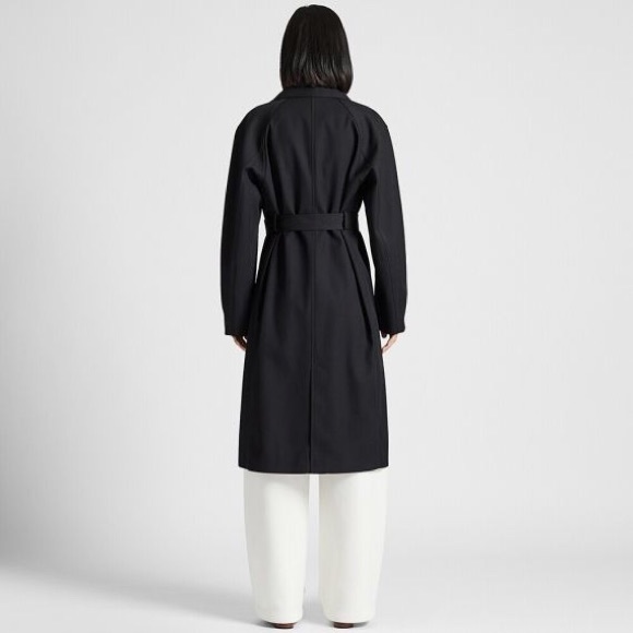 Uniqlo U Women U Trench Coat in dark blue, size S - Picture 8 of 10
